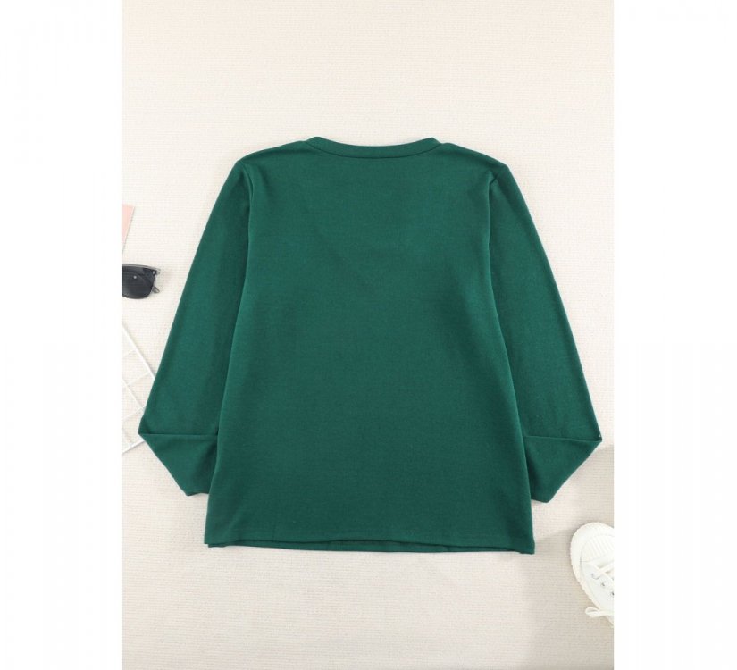 Criss Cross V Neck Long Sleeve Top - from category Long Sleeve Tops